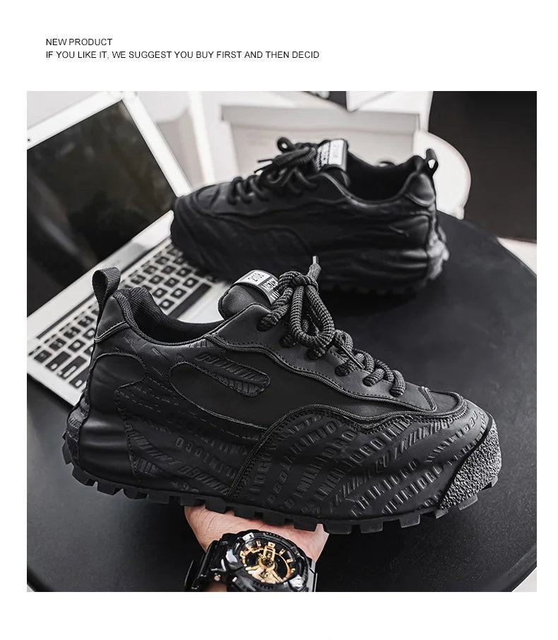 Fashion brand tenis men casual faux leather sneakers male wedged shoes new spring summer breathable trainers man gym run shoes
