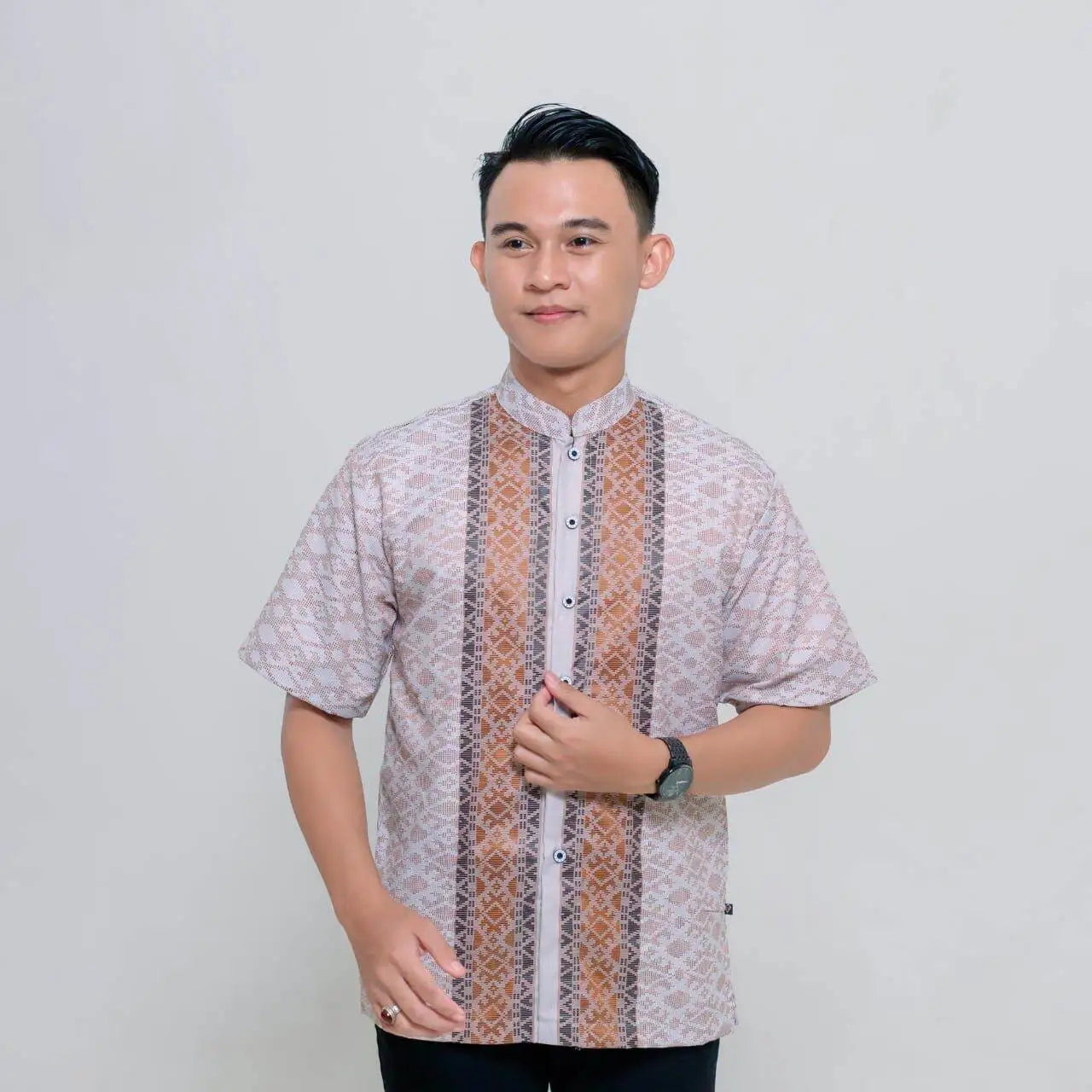 2025 Vintage African Style Men's Retro Ethnic Tribal Short Sleeve Shirt Tops Fashion Casual Vacation Streetwear Men's Shirt