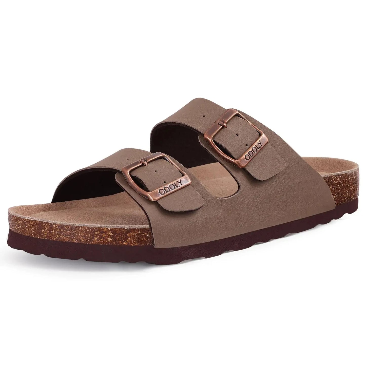Evshine Men' s Cork Suede Mules with Arch Support Classic Potato Shoes Cozy Cork Footbed Clogs Slippers Men Fashion Beach Sandal
