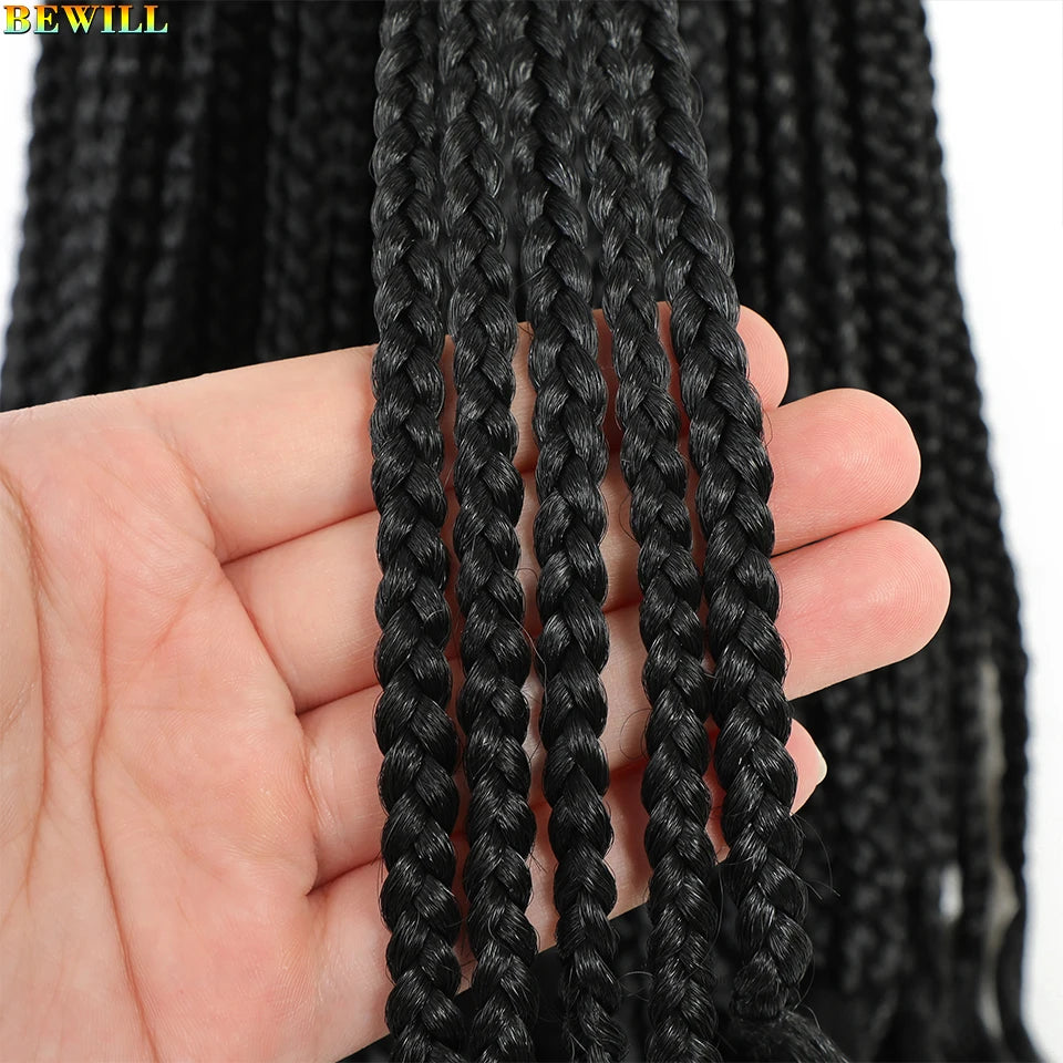 14 18 24 Inch French Curl Crochet Braids Boho Goddess French Curl Box Braids Crochet Hair Synthetic French Curly Braiding Hair