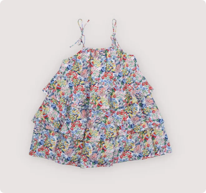 Baby Rompers Jumpers 2026 Summer Verbena Print Girl Dress Short Sleeve Tee and Short Set Sisters Skirt Clothing