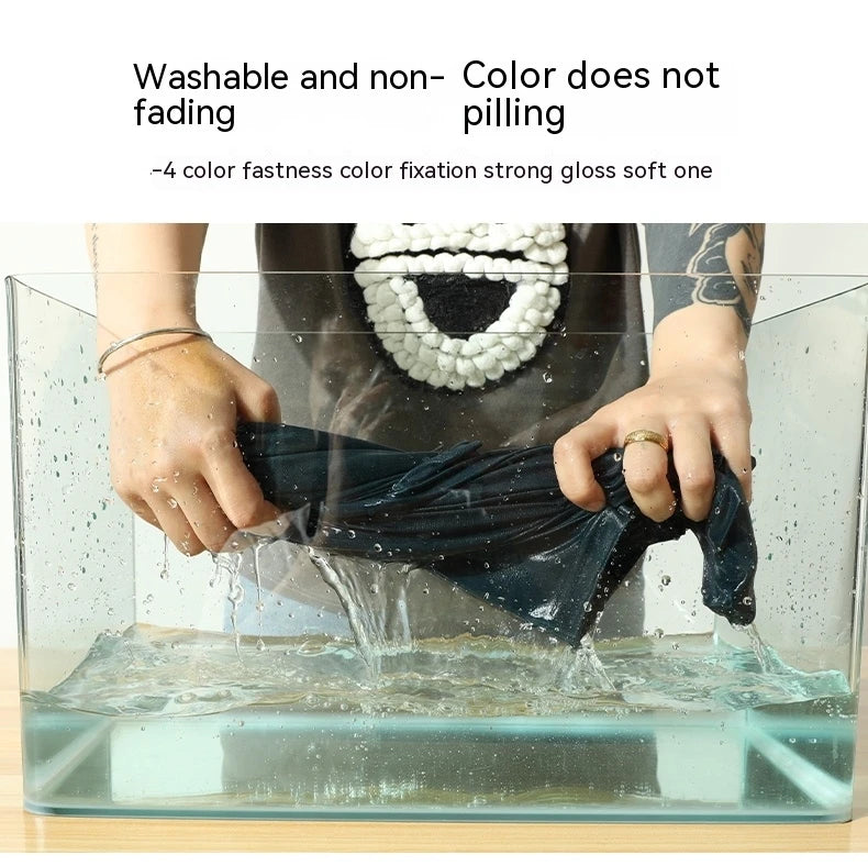 Summer ice silk short sleeved T-shirt for men and women, quick drying and breathable sports top, outdoor running duanT