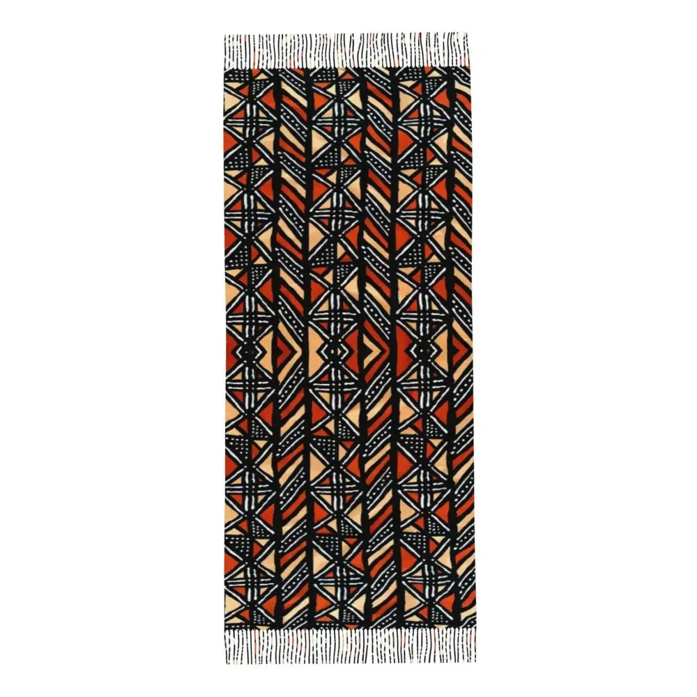 Custom Printed African Bogolan Scarf Men Women Winter Fall Warm Scarves Africa Ethnic Tribal Art Shawl Wrap
