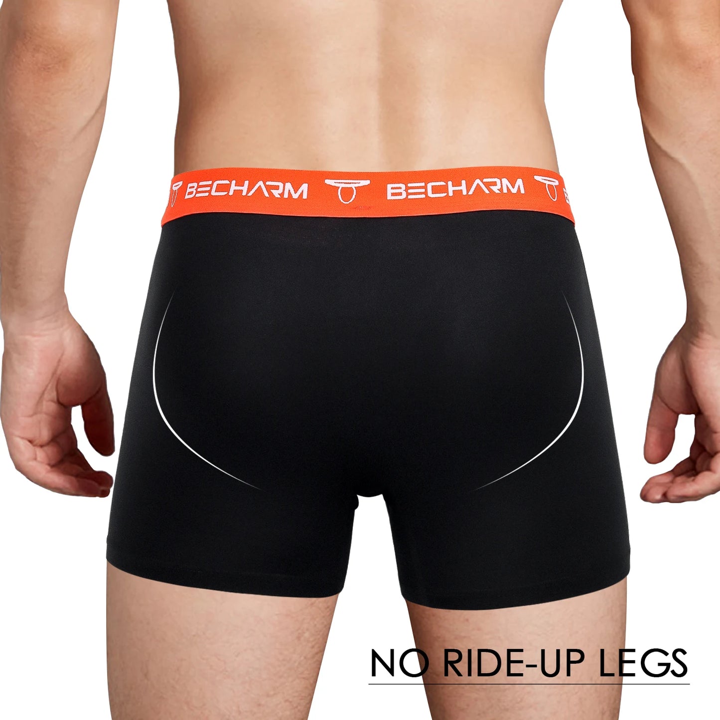 Mens Short Leg Underwear Soft Breathable Cotton Boxer Briefs Man 5 Pack Multicolor Trunks Underpants