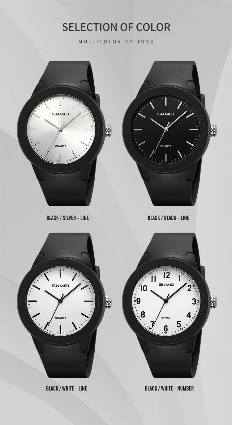 SKMEI 2469 Men Fashion Simple Waterproof Watches Ultralight Sports Quartz Mens Wristwatches Shockproof Clock 2108 Reloj Hombre
