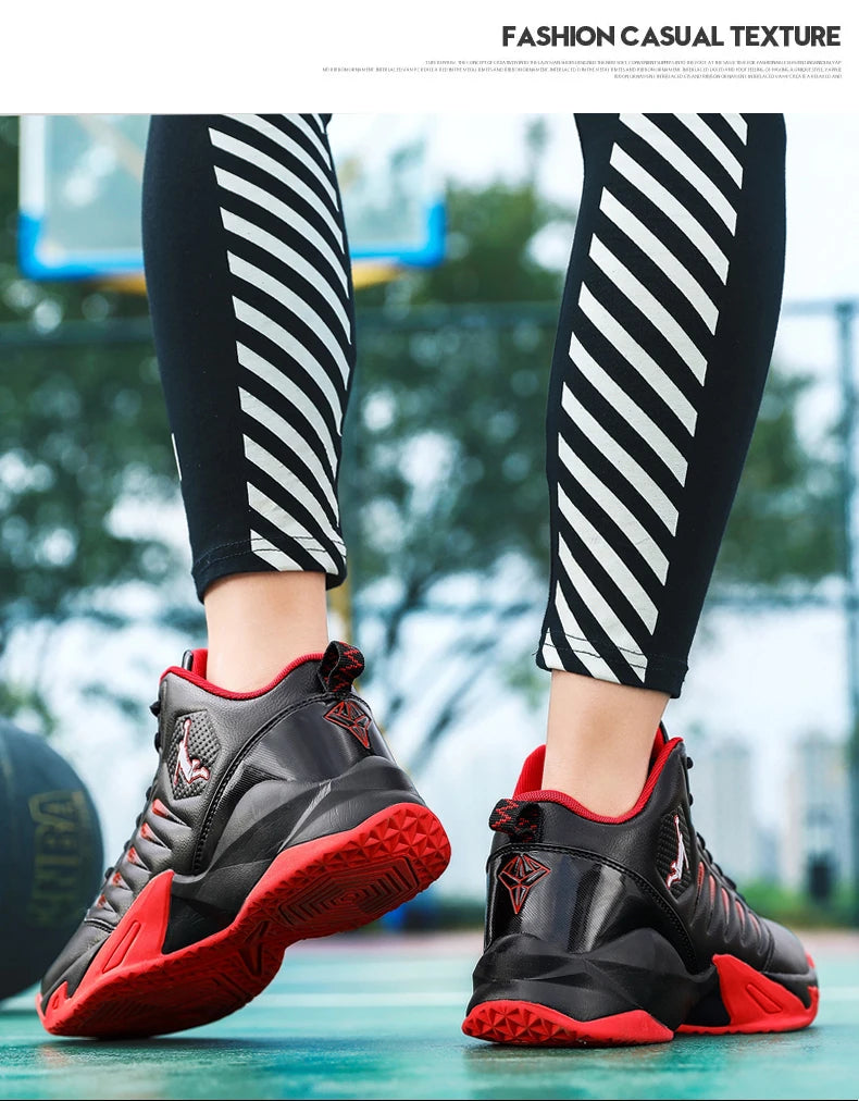 Men's Basketball Shoes Breathable Cushioning Non-Slip Wearable Runing Shoes Gym Training Athletic Basketball Sneakers for Women