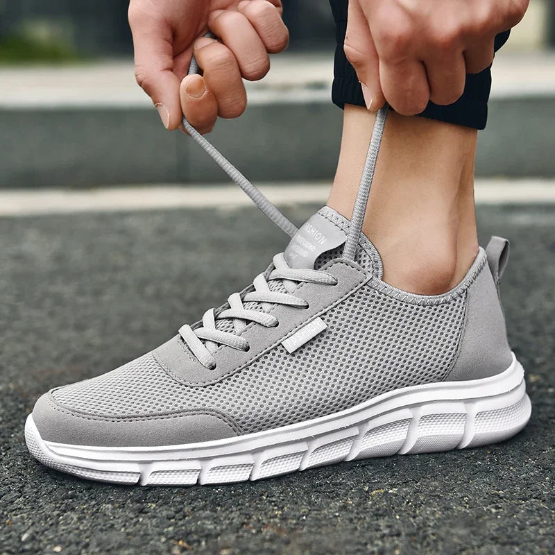 MAEDEF New Sneakers Men's Breathable Mesh Lightweight Casual Walking Man Shoes Big Size 39-48 Comfortable Black Sneakers for Men