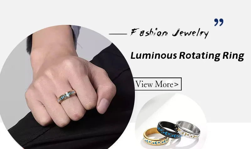 Stainless Steel Star Moon Wedding Band Black Rings For Men Free Shipping Knuckle Ring Fashion Trendy Jewelry Anillos De Hombre