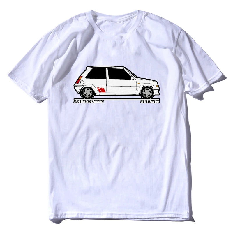 Male Hot Hatch Classic - Retro 5 Gt Turbo Inspired  Classic Tops Tee Shirts New Fashion  Print T-Shirt