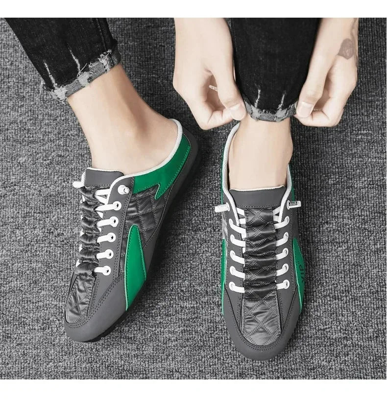Men's Sneakers Summer Slippers for Men Trendy Men's Flat Bottom Casual Shoes Soft Sole Support Shoes