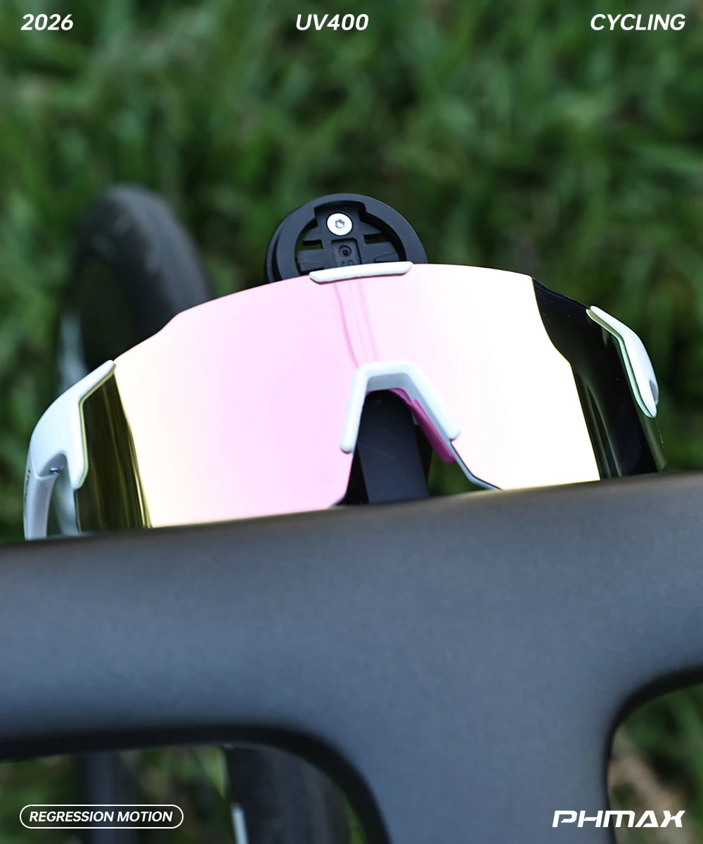 PHMAX Polarized Cycling Glasses Men's Woman Bike Bicycle Polarized Sunglasses 2026 MTB Road Racing Lightweight Flexible Goggle