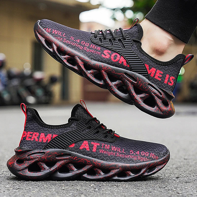 Men’s Sneakers Comfortable Breathable Platform Shoes Man Running Shoes Breathable Comfortable Fashion Walking Sneakers