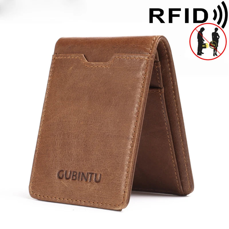 2025 New Gubintu Creative Wallet, Rfid Anti-Magnetic Multi-Functional Men's Us Dollar Wallet, Genuine Leather Wallet
