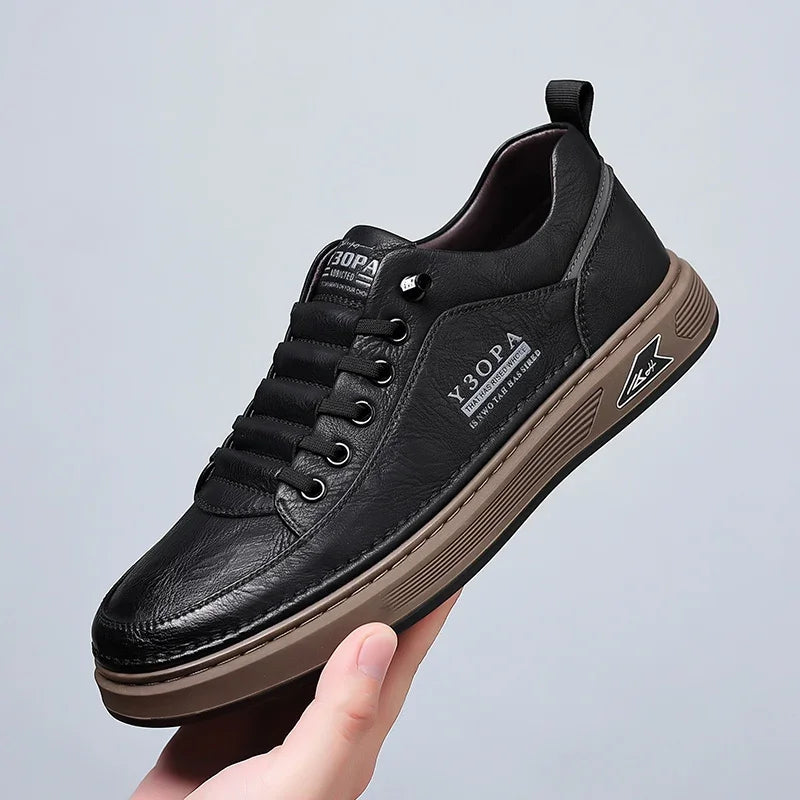 Luxury Casual Business Tennis Loafers Sneakers Moccasins Social Outdoor Fashion Shoes For Men  Men's Genuine Leather Shoes