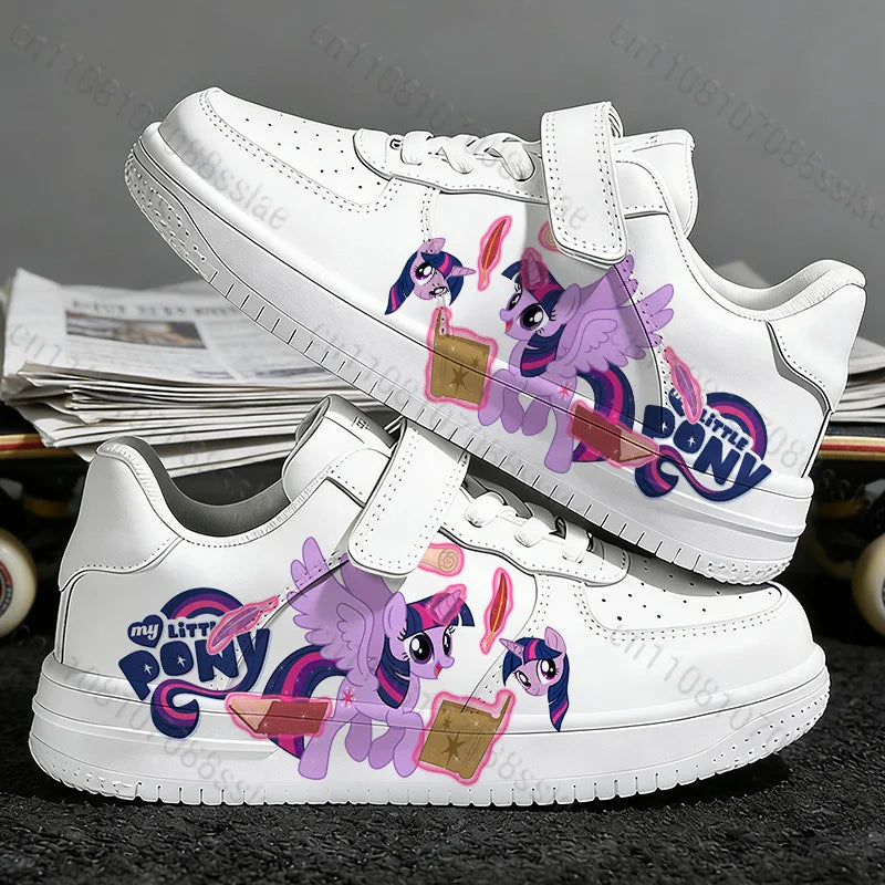 Twilight Sparkle Lovely Cartoon Printing Girls Children Parent Child Student Teenager Lightweight Lace Up Casual Sports Shoes