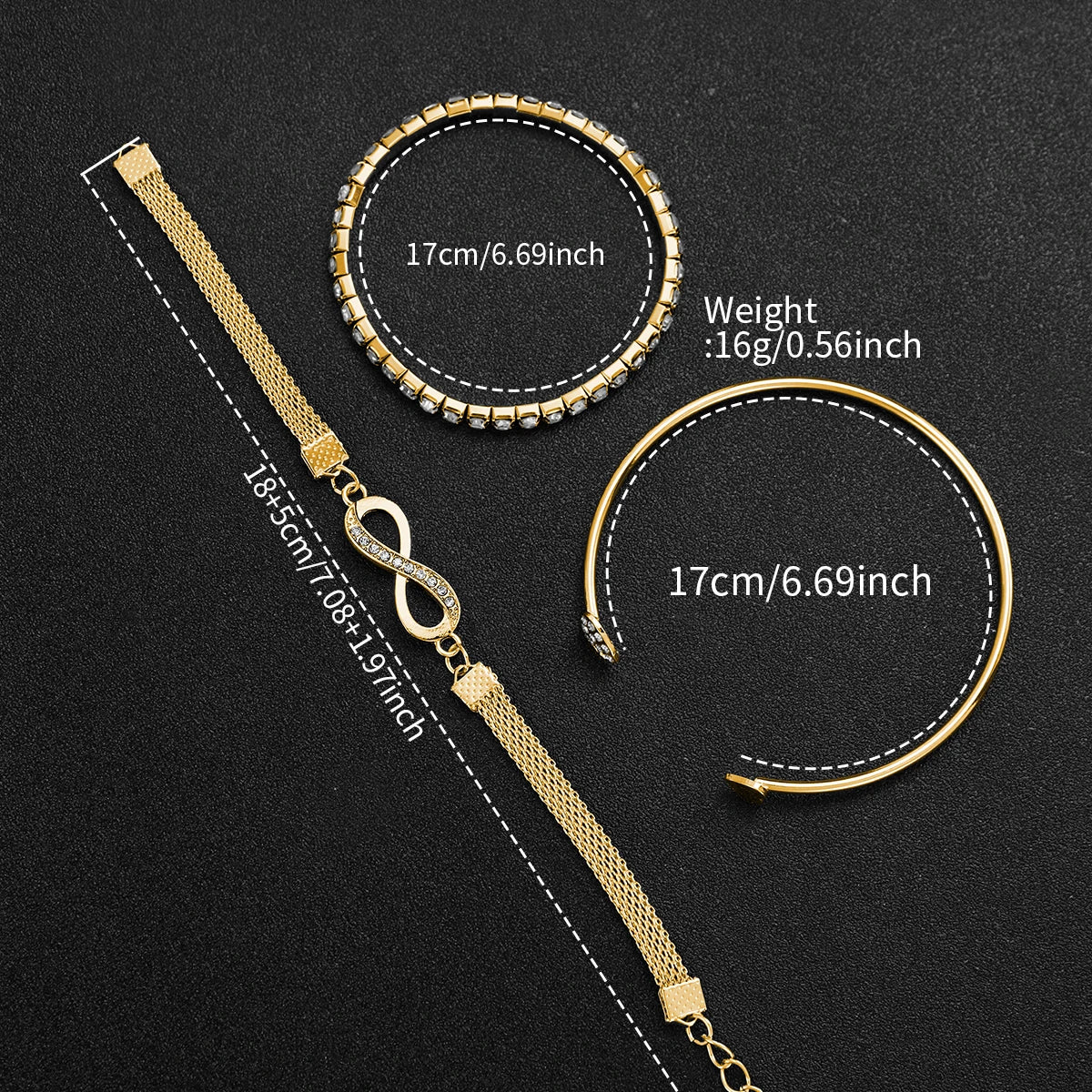 4PCS Elegant Square Women Watches Rhinestone Bracelets Set Fashion Ladies Quartz Wristwatch Clock Reloj Mujer（Without Box）