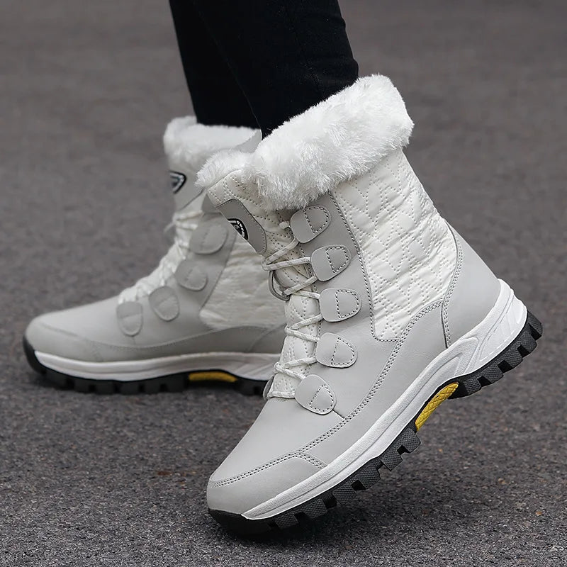 Winter New Women's Boots Plush Warm Women's Snow Boots Outdoor Non-slip Sneakers High Quality Waterproof Women Boots Botas Mujer