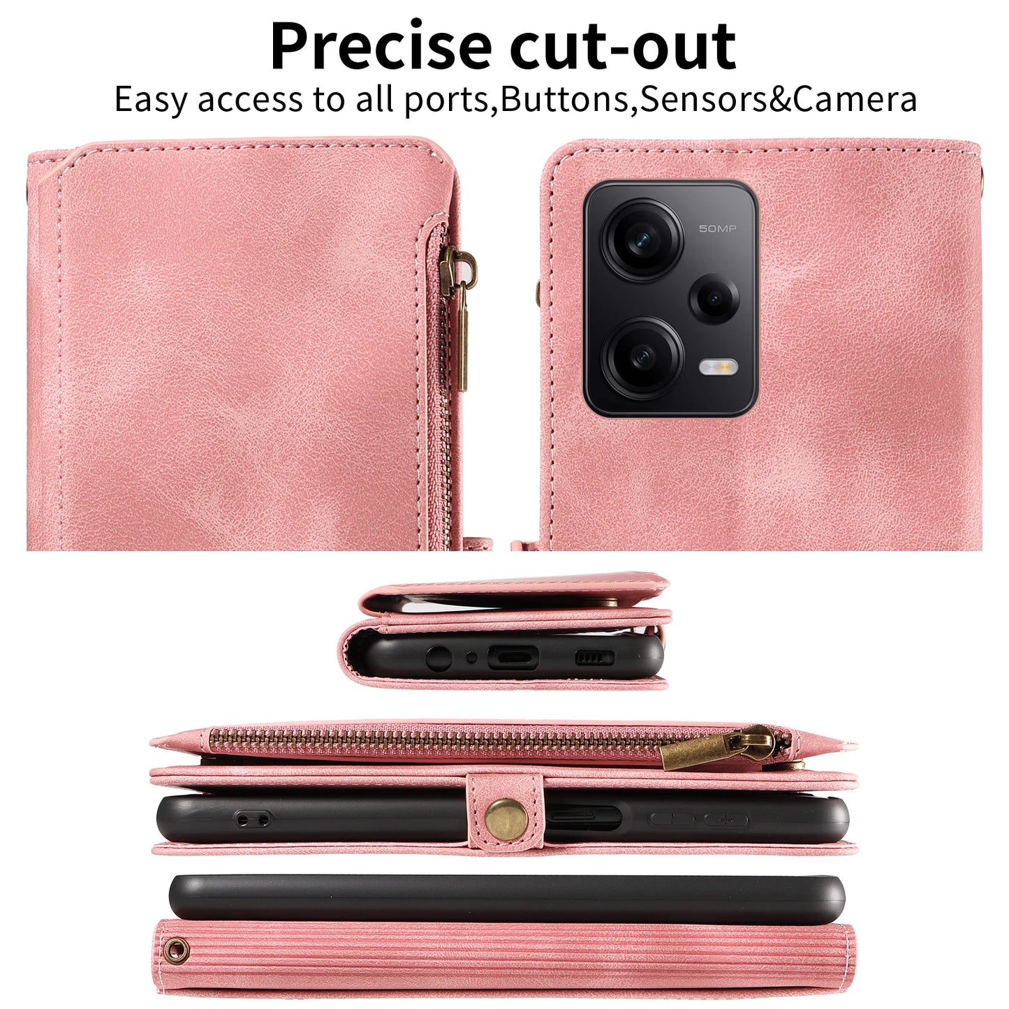 For Xiaomi Redmi Note 15 14 13 15C Poco X7 Pro F5 12 13C 14C 13T 15T Plus 5g Cases 4g Leather Wallet Card Holder Flip Phone Bags