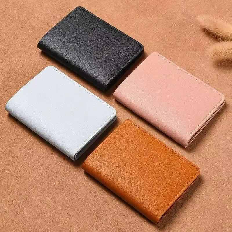 Ultra Thin Design Credit Card Holder Women Wallets Fashion Purses Small Wallet for Men Short Clutch Purse Money Bag Mens Wallet