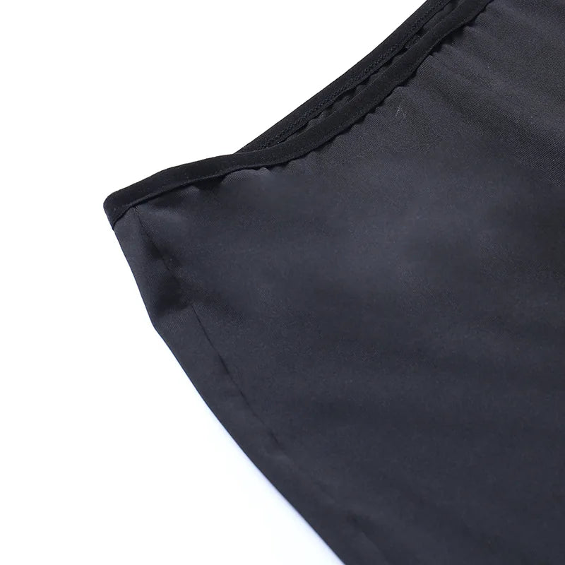 Goth Mall Flare Pants Sexy Black Lace Patchwork High Waist Vintage Harajuku Hippie Punk Grunge Streetwear  Y2k Pants