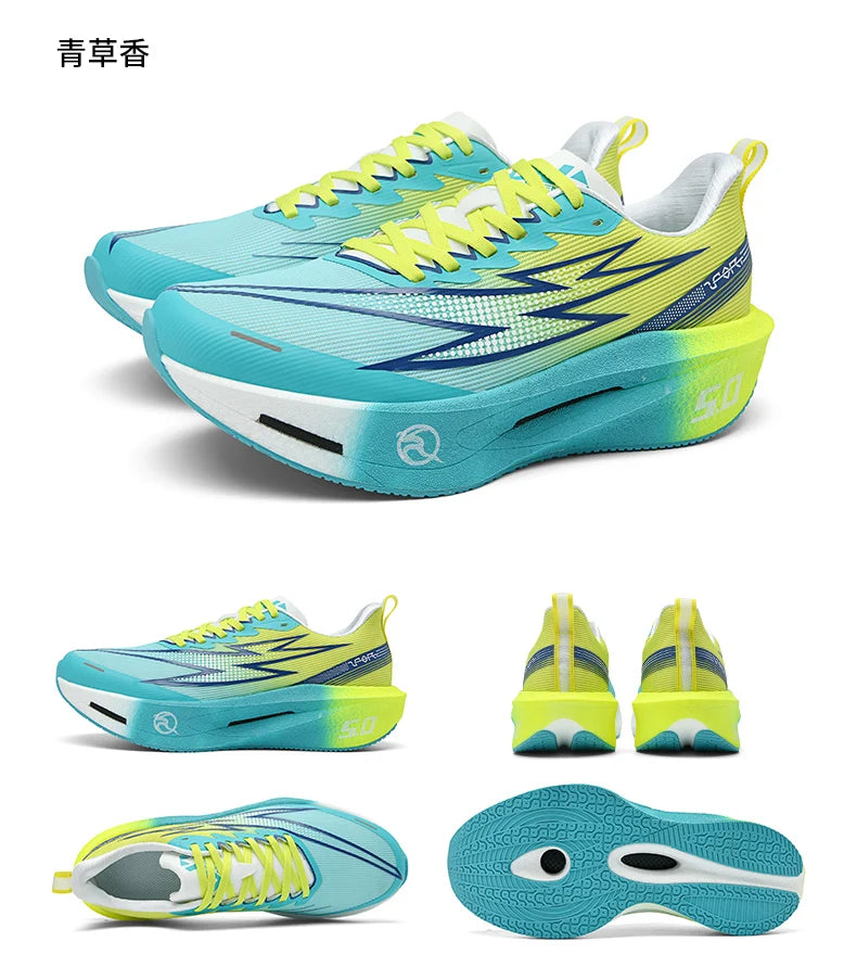 Running Shoes Carbon Board Speciality Marathon Men Sports Breathable Lightweight Women's Comfortable Athletic Nonskid Sneakers