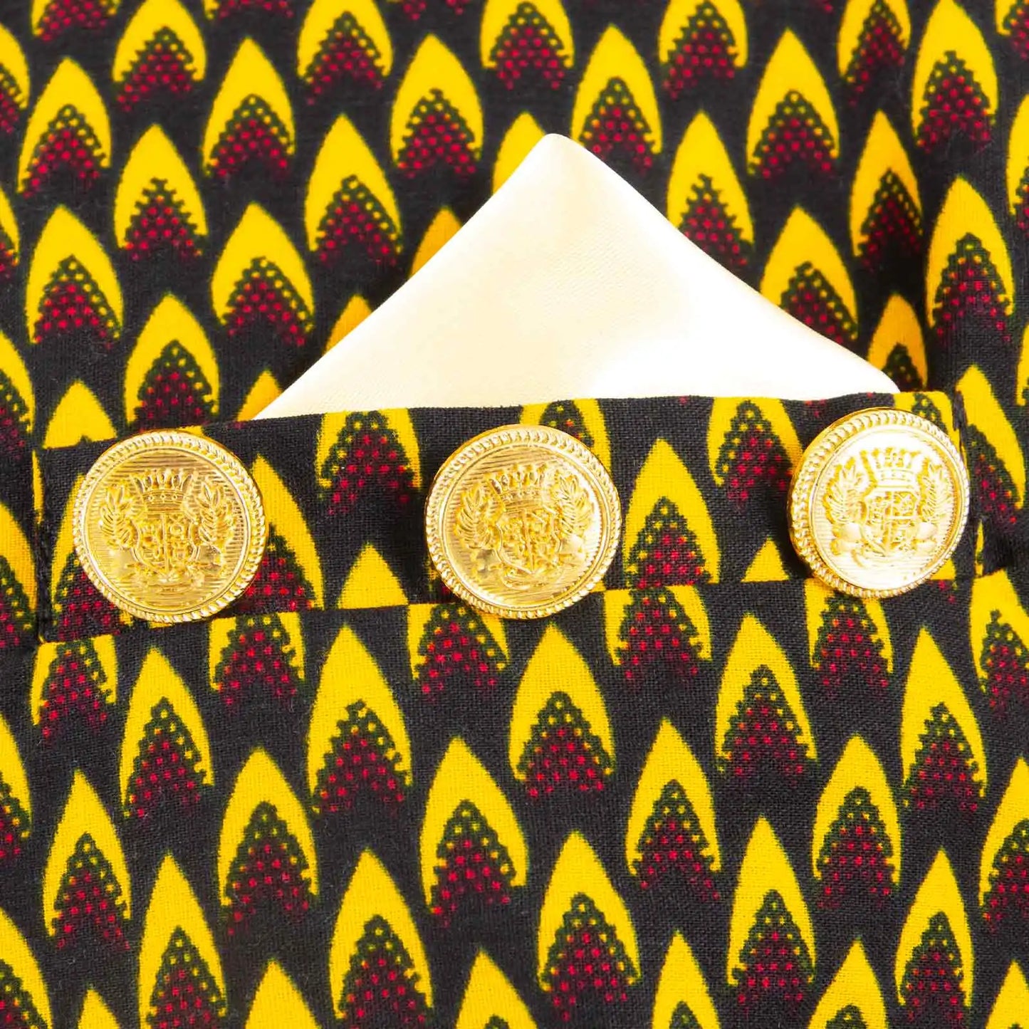 African Suits for Men Embroidery Print Blazer and Pants Set Business Dress Suit with Kerchief Party Wedding Evening A2316023