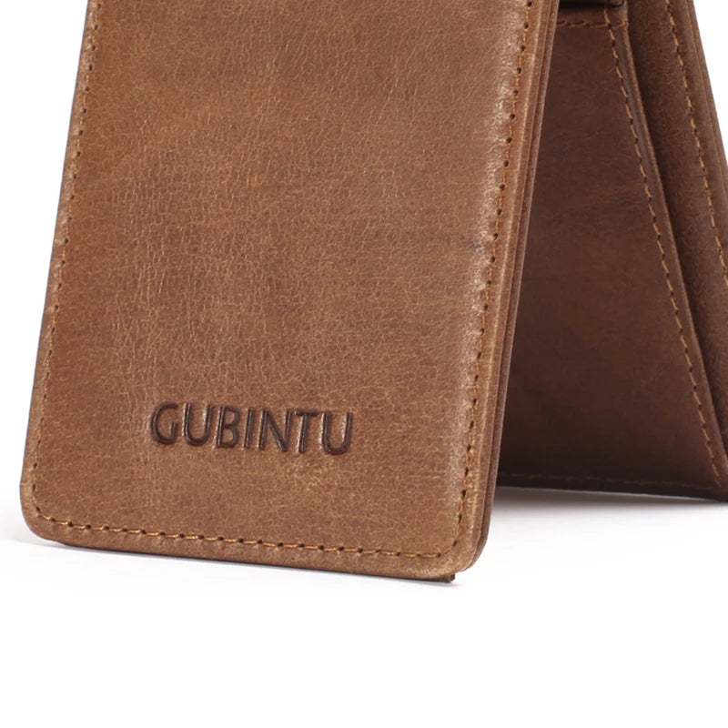 2025 New Gubintu Creative Wallet, Rfid Anti-Magnetic Multi-Functional Men's Us Dollar Wallet, Genuine Leather Wallet