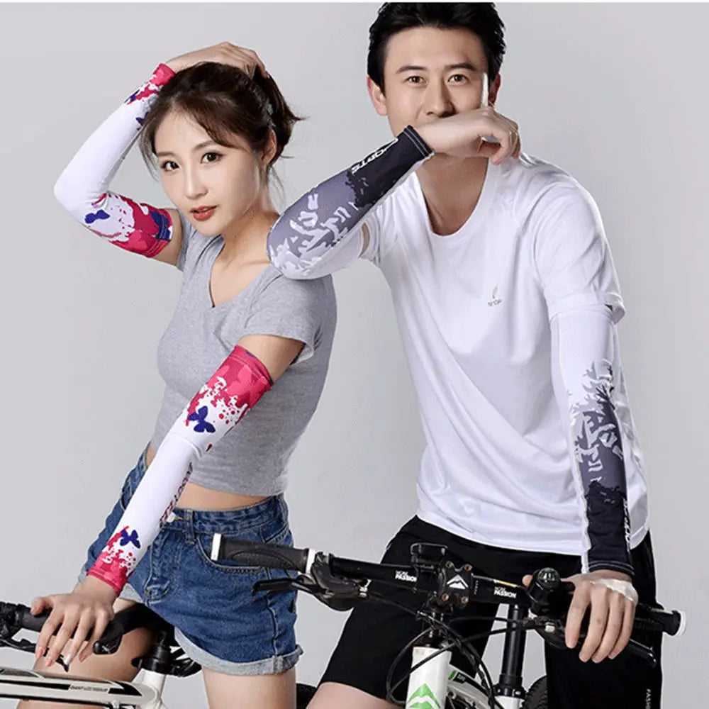 Sportswear Summer Cooling Basketball Sun Protection Outdoor Sport Arm Cover Arm Sleeves