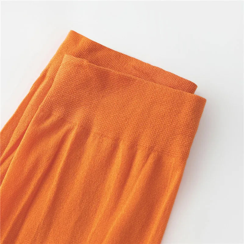 Women Long Sleeve Crop Top and Mini Skirt with Stockings Scarf Cosplay Party Set 2025 Halloween Velma and Daphne Costume