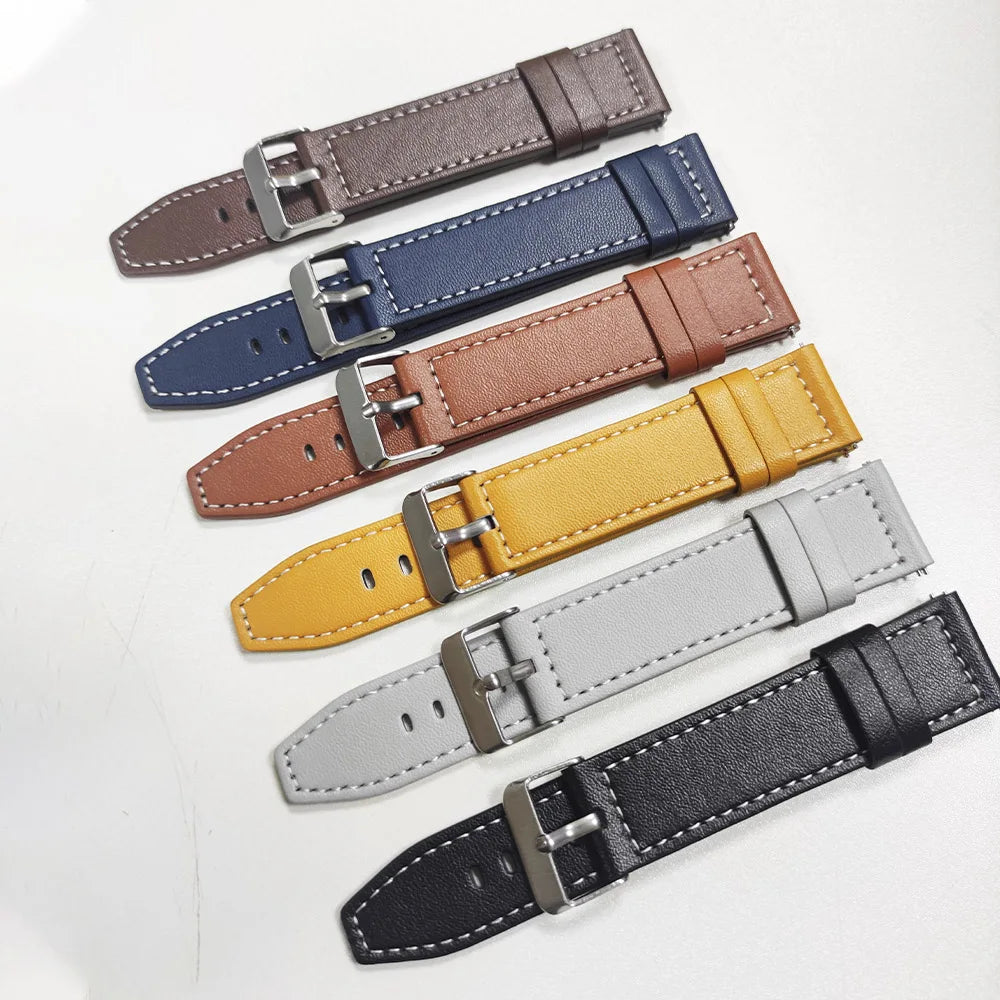 Replace Watchband For Garmin Venu sq 2 3 Vivoactive 4 5 6 Sport Bracelet Forerunner 570 165 265 255Music 20mm/22mm Leather Strap