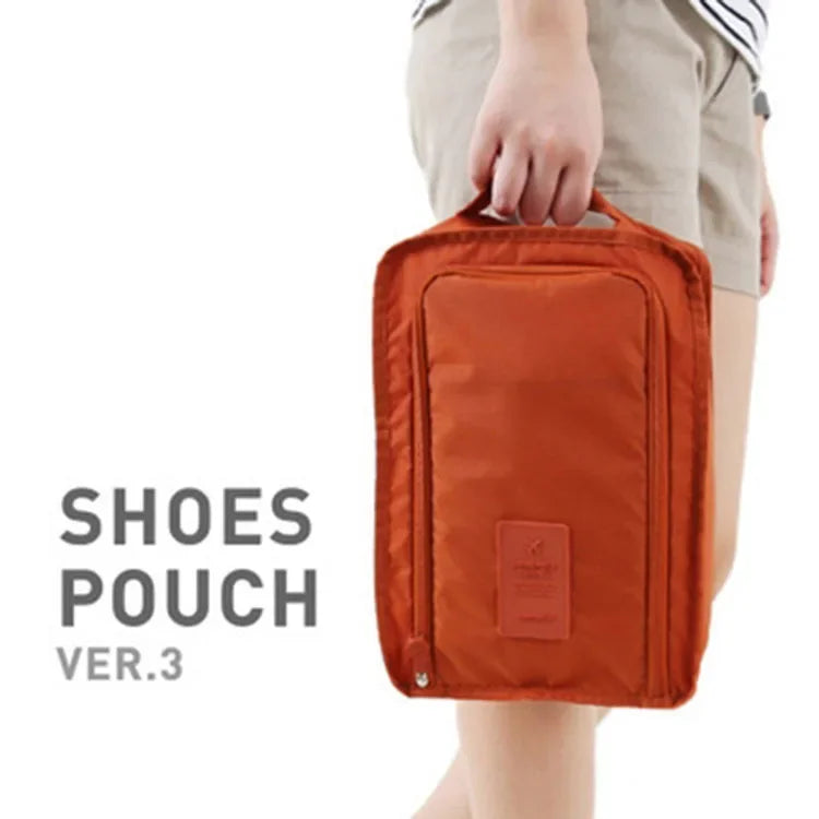 1pc Multifunctional Waterproof Shoes Clothing Bag Convenient Travel Storage Bag Nylon Portable Organizer Bags Shoe Sorting Pouch