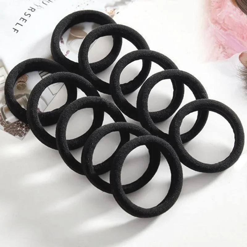 20/50/100pcs Black Hair Bands for Women Girls Hairband High Elastic Rubber Band Hair Ties Ponytail Holder Scrunchies Accessorie BAZAARHUBO