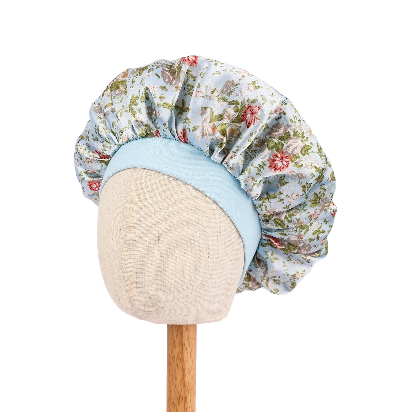 Fashion New African Children Adjustable Printing Ankara Satin Bonnet Sleep Cap Baby Kids Satin Bonnet Sleep Hat Silk Shower Cap