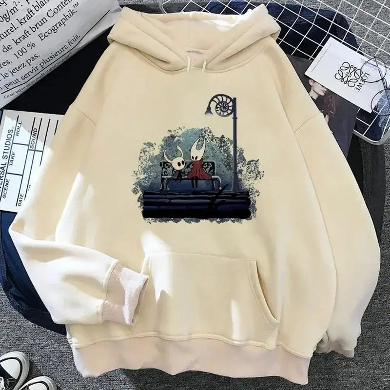 Hollow Knight Hoodies Men Korea Ulzzang Grunge Y2k Aesthetic Fmale Autumn and Winter Pullover Hoddies Streetwear Graphic