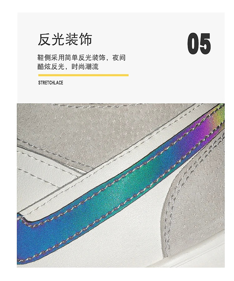 Genuine Leather Height Increasing Elevator Shoes Men Woman Height Increase Shoes 6cm 8cm 10cm Man Sneakers Sport Casual Shoes