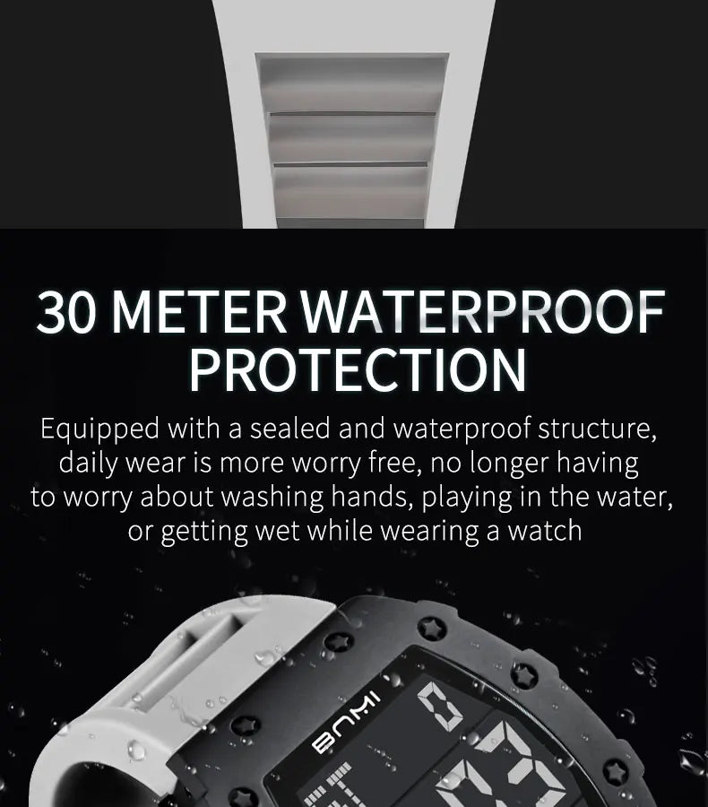 2025 Man Digital Watch Outdoor Sports Multifunctional Waterproof Shock Luminous LED Military Electronics Watch High-end Luxury
