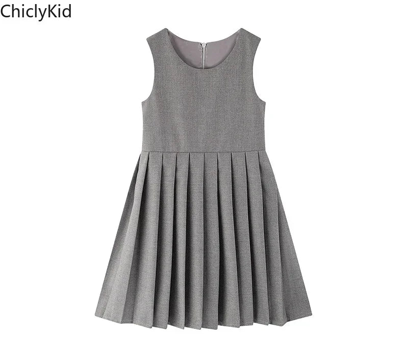 Boys Shirt Shorts Girls Pleated Preppy Dress Outfits Kids Japan Korean Clothes Set Child Students Summer British School Uniforms