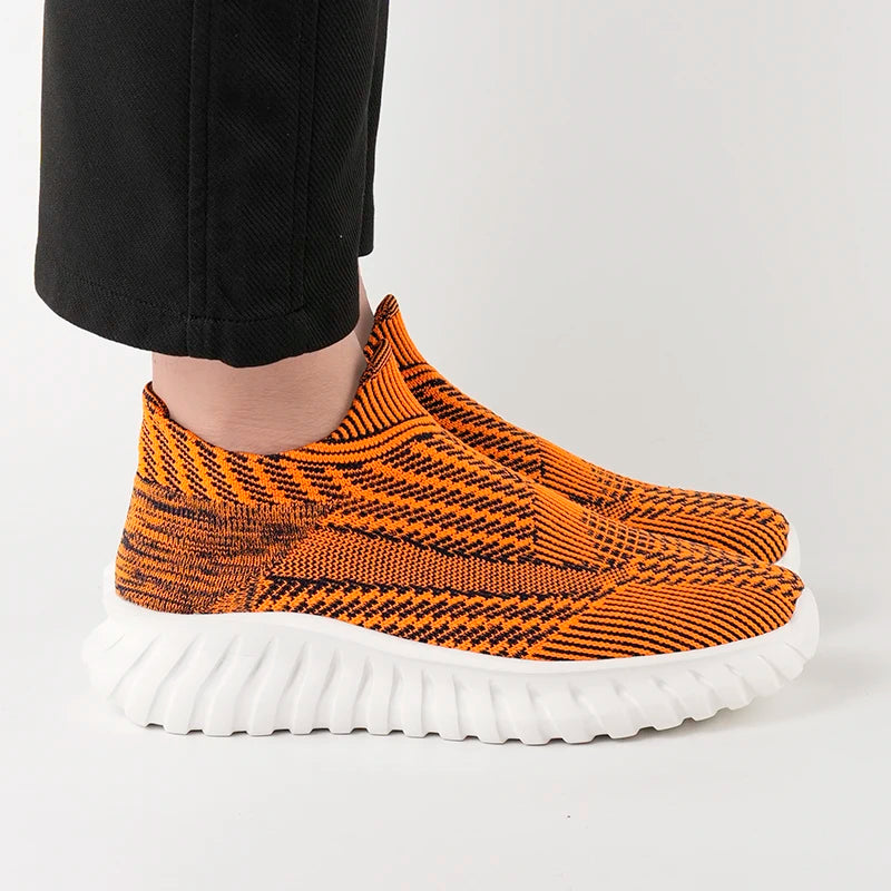Men's Women Running Shoes Comfortable Slip on Sneakers Man Socks Shoes Lightweight Knit Breathable Casual Outdoors Sneakers