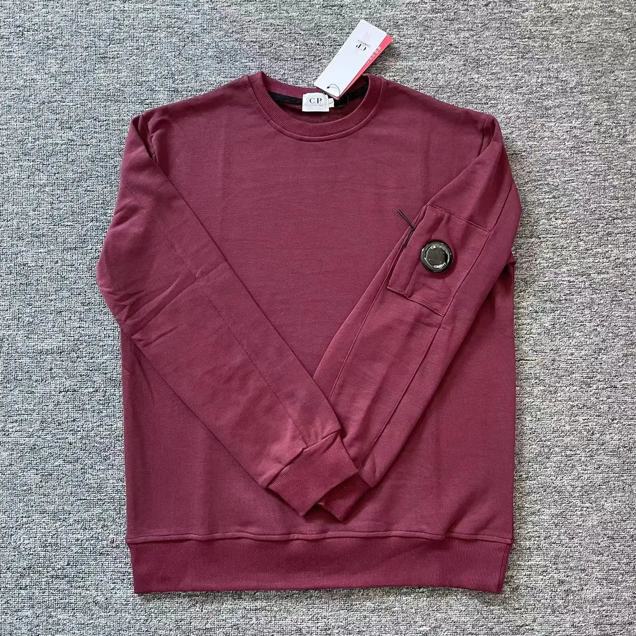 Prowow Men Solid Round Neck Sweatshirts Hip-hop Loose Sports Pullover Top Male Zipper Pocket Decoration Sports Shirt