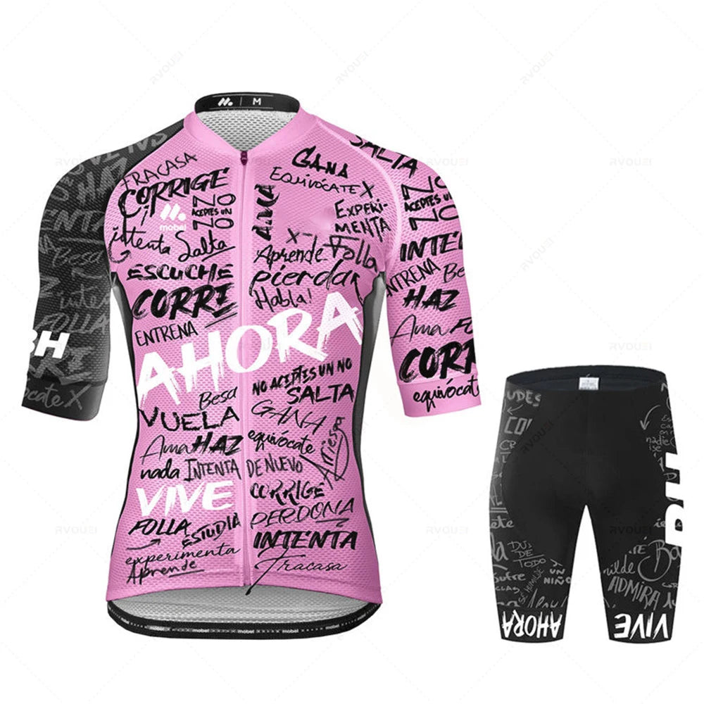Cycling Jersey Set Team Racing Bike Clothes Summer Mountain Bicycle Clothing Men's Sports Mallot Ciclismo Hombre Fashion Clothes