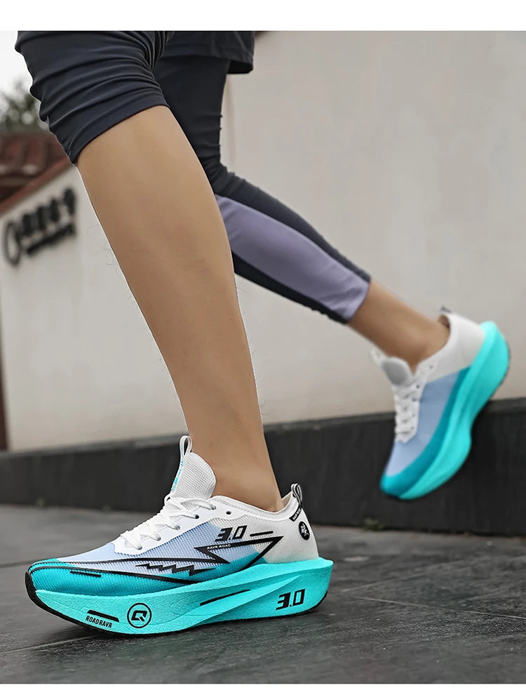 New Running Shoes Men Speciality Marathon Men's Sports Lightweight Carbon Board Women's Comfortable Athletic Nonskid Sneakers
