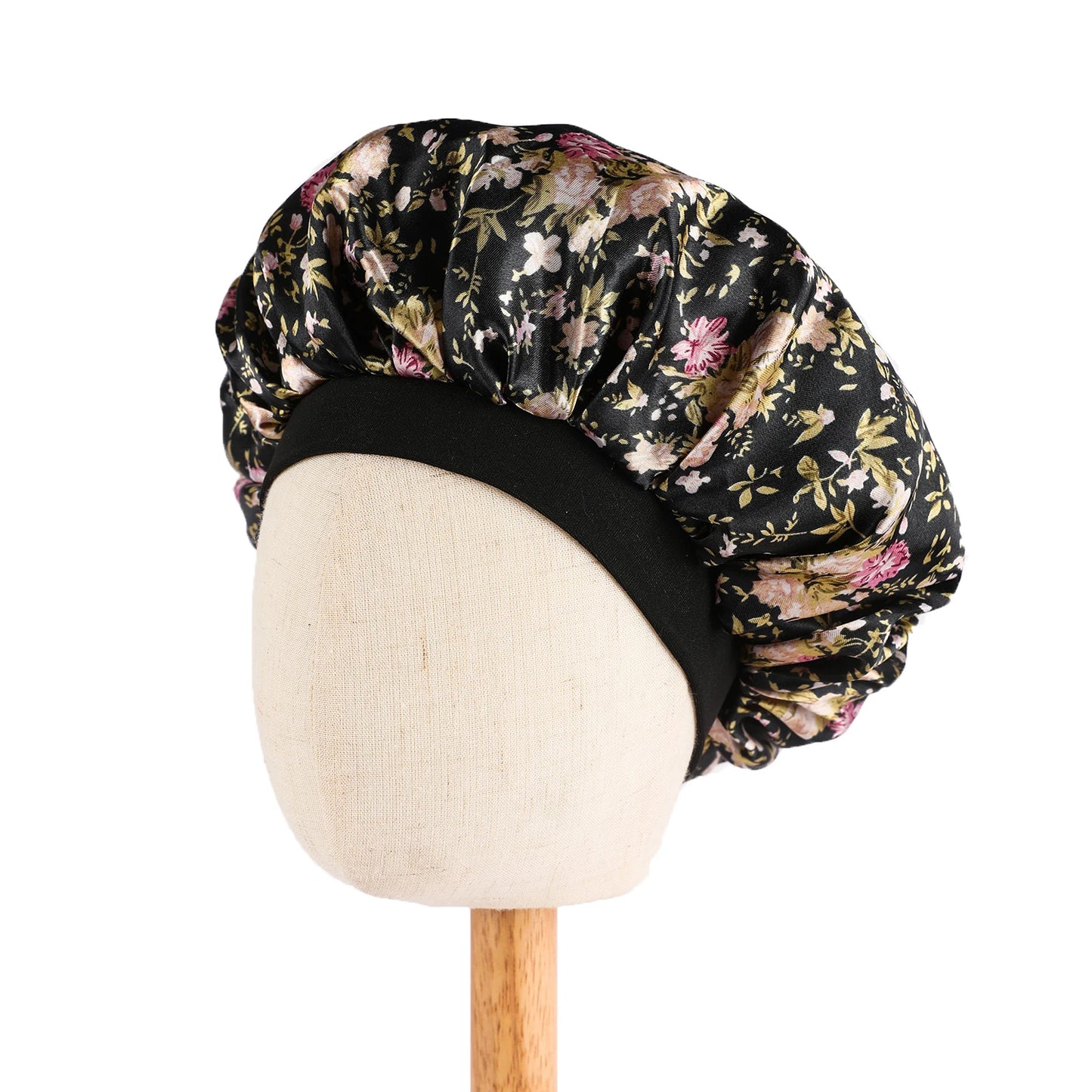 Fashion New African Children Adjustable Printing Ankara Satin Bonnet Sleep Cap Baby Kids Satin Bonnet Sleep Hat Silk Shower Cap