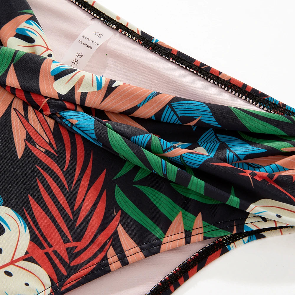 Sexy Push Up Bikini Set For Women Swimsuit Bikini Printed Beach Bathing Suits Swimwear High Cut 2 Piece Bikini Set Female