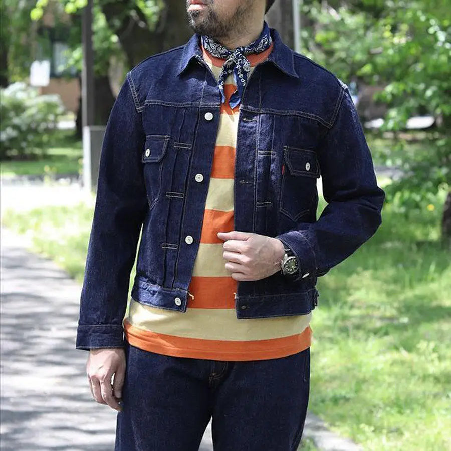 FREEWHEELERS 1951s Vintage Textured 507XX 14oz Indigo Denim Jacket