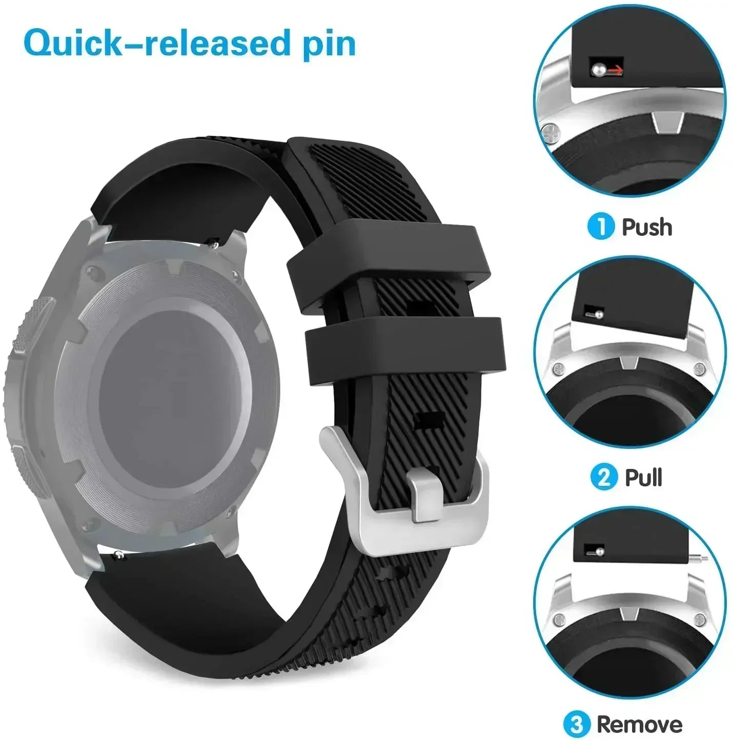 22mm Silicone Strap For New C20 Pro Smart Watch Wristband Bracelet Band For Zeblaze Btalk 3 Plus/Ares 3 Pro/Vibe 7 7 Pro 7 Lite