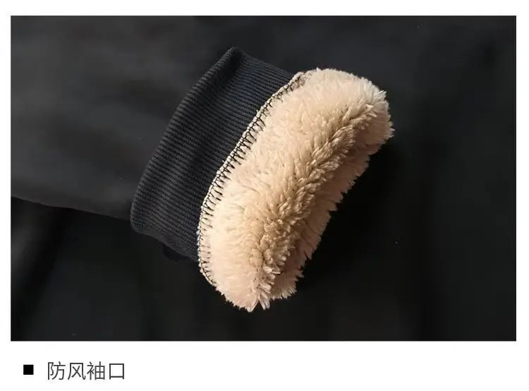Men's wool lined autumn and winter warm T-shirt warm underwear round neck pullover sweatshirt thick long sleeved top