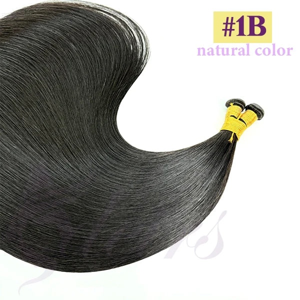 ADEIRS Genius Wefts Extensions Hair Bundles Brown Blonde 100% Real Human Hair Straight Remy Hair Invisible can Curly