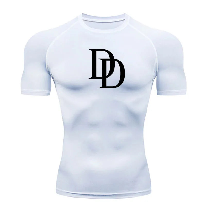 Tight fitting shirt for men, long sleeved and short sleeved, cool and dry sports T-shirt, fitness gym, sports top, sports top