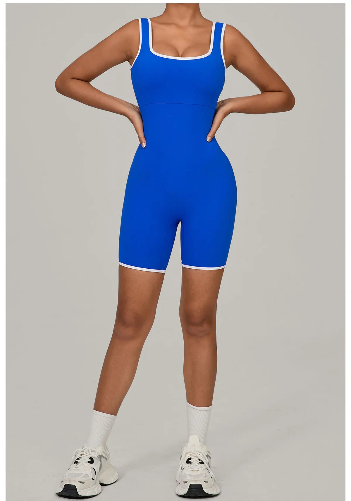 Jumpsuits Women Tracksuit One-Piece Suit Color Blocked Rompers Yoga Set Gym Push Up Workout Clothes Fitness Bodysuit Sportswear