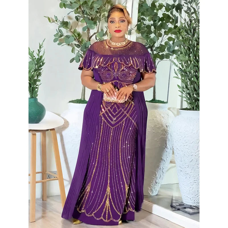 Women Traditional Africa Clothing Muslim Kaftan Maxi Long Dress 2025 Dashiki Ankara Outfits Gown Abayas Robe